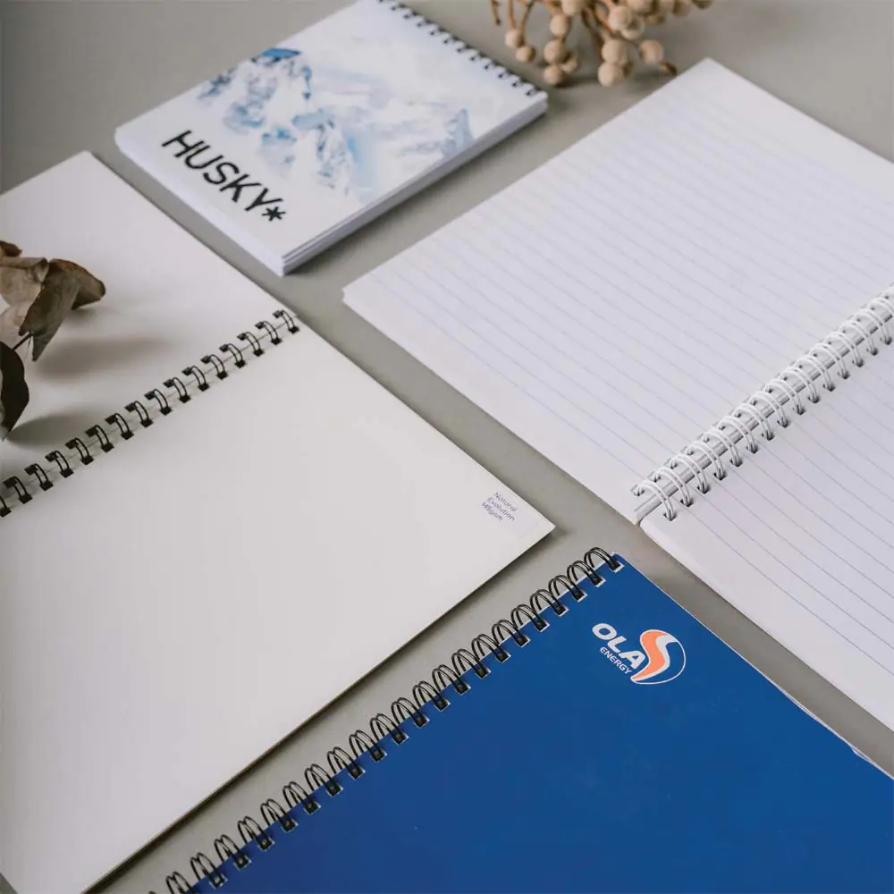 Branded notebooks for events, offices, and promotions