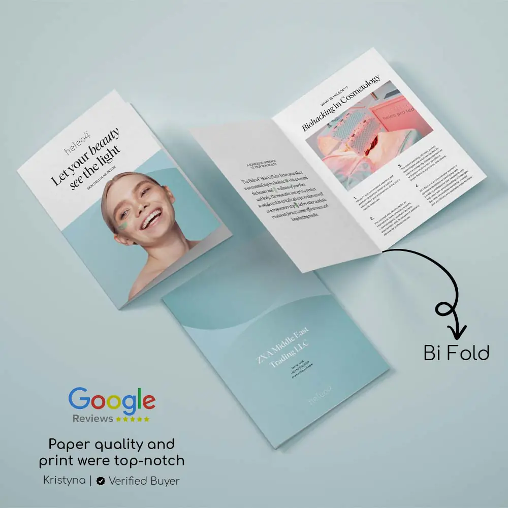 Custom brochure printing for product and company presentations